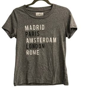 Sol Angeles x Anthropologie Size Small Gray World Traveler Tee